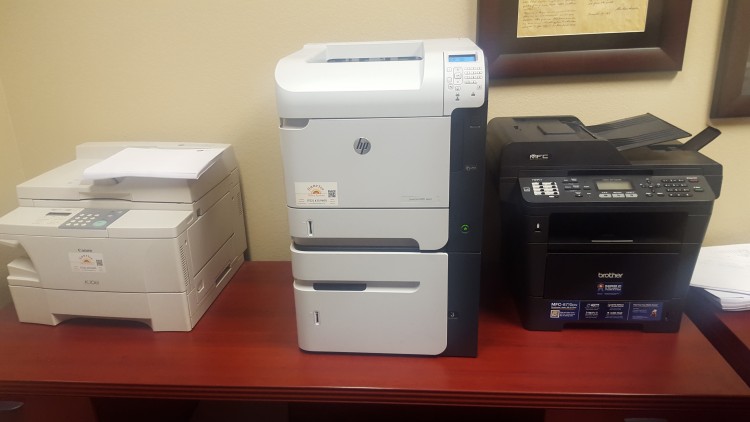 printer for managed printing in las vegas